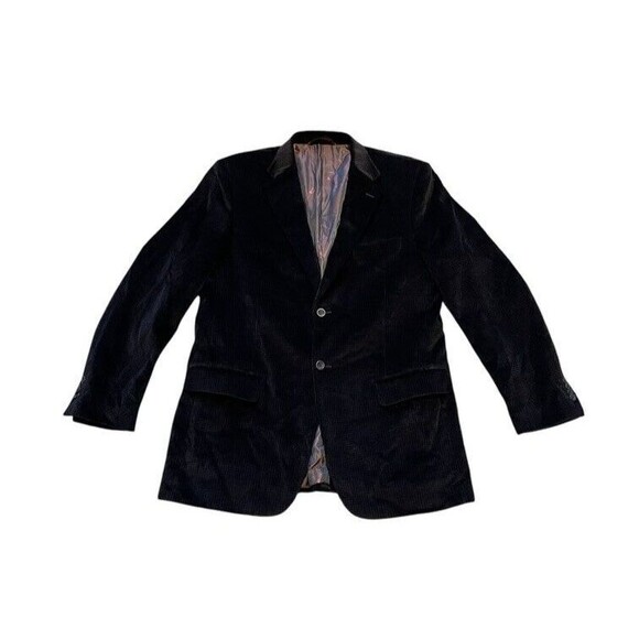 Pronto Moda Elite Men's Purple Houndstooth VELVET jacket coat Size 48/50 ? Long - Picture 1 of 12
